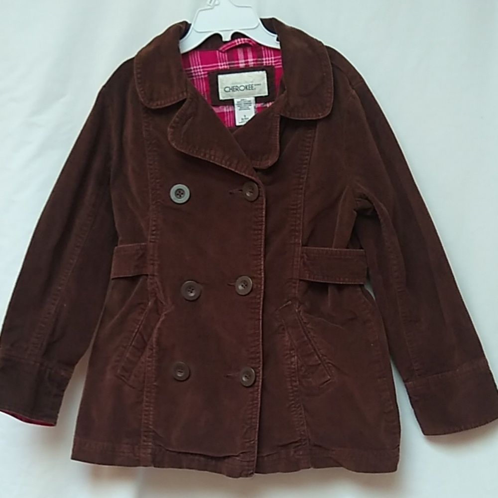Cherokee Brown Velour Jacket 6 6X S